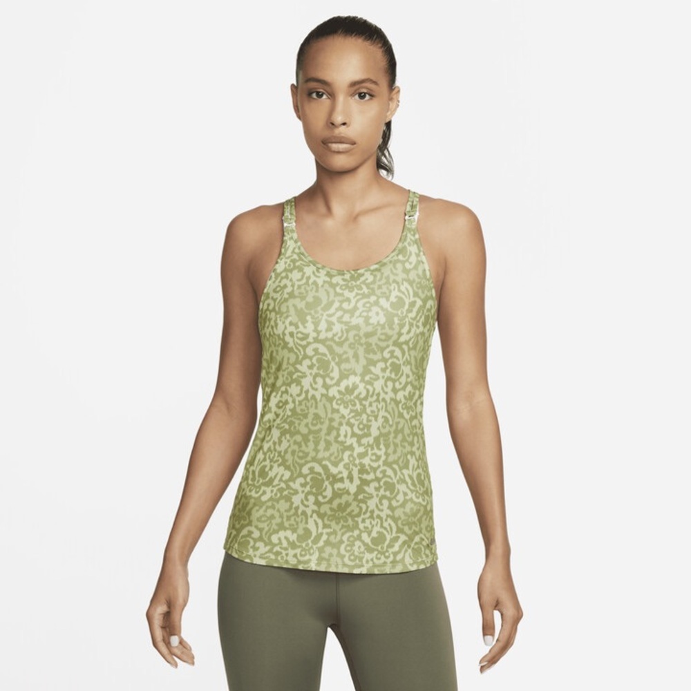 NIKE Green Ornate Print Strappy Tank Top  Size XXL
